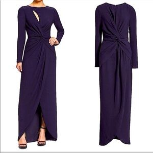 Dress the Population Naomi Gown in Plum Purple